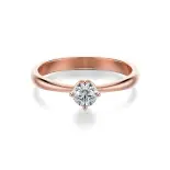 Pierścionek z diamentem różowe złoto AJPZ_066